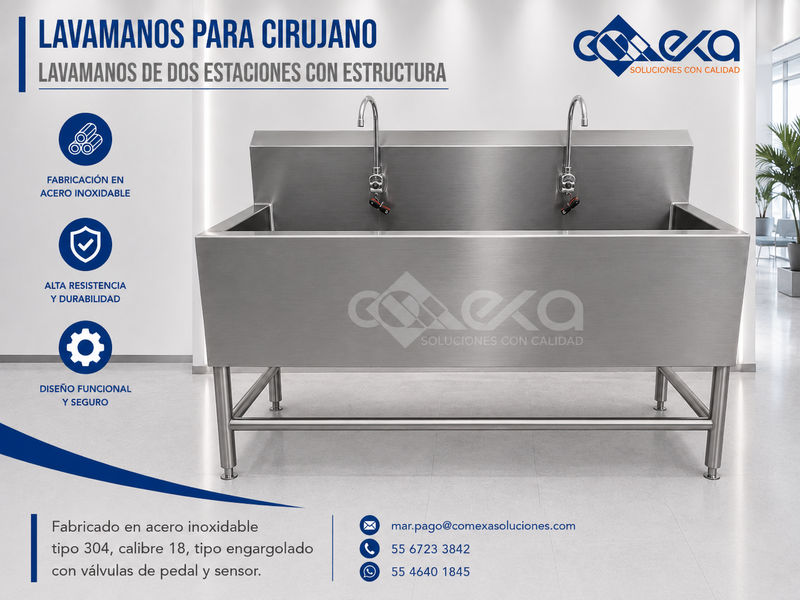 LAVAMANOS DE DOS ESTACIONES_COMEXA