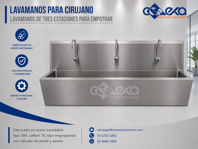 LAVAMANOS DE TRES ESTACIONES_COMEXA
