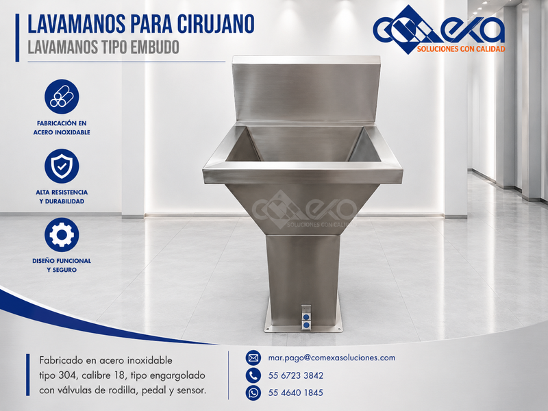 LAVAMANOS TIPO EMBUDO_COMEXA