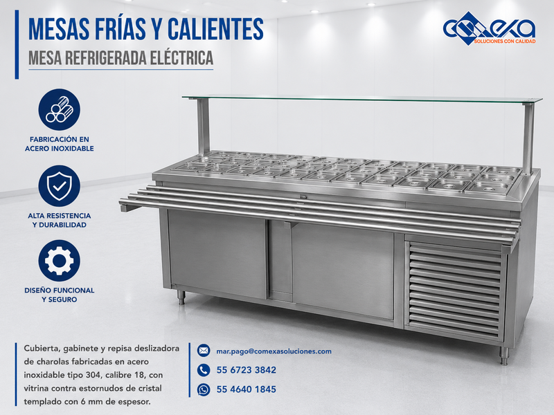 MESA REFRIGERADA ELECTRICA_COMEXA