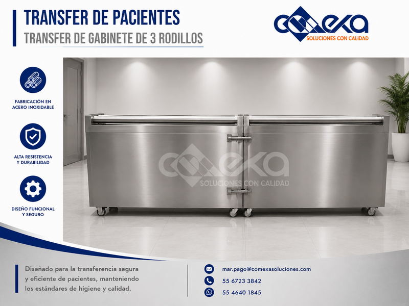 TRANSFER DE GABINETE DE 3 RODILLOS_COMEXA