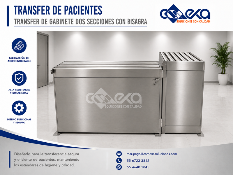 TRANSFER DE GABINETE DOS SECCIONES CON BISAGRA_COMEXA
