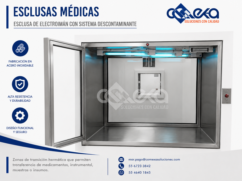 ESCLUSA ELECTROIMAN CON SISTEMA DESCONTAMINANTE_COMEXA_2